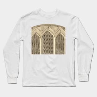 Windows with arches and trusses in a floral motif Long Sleeve T-Shirt